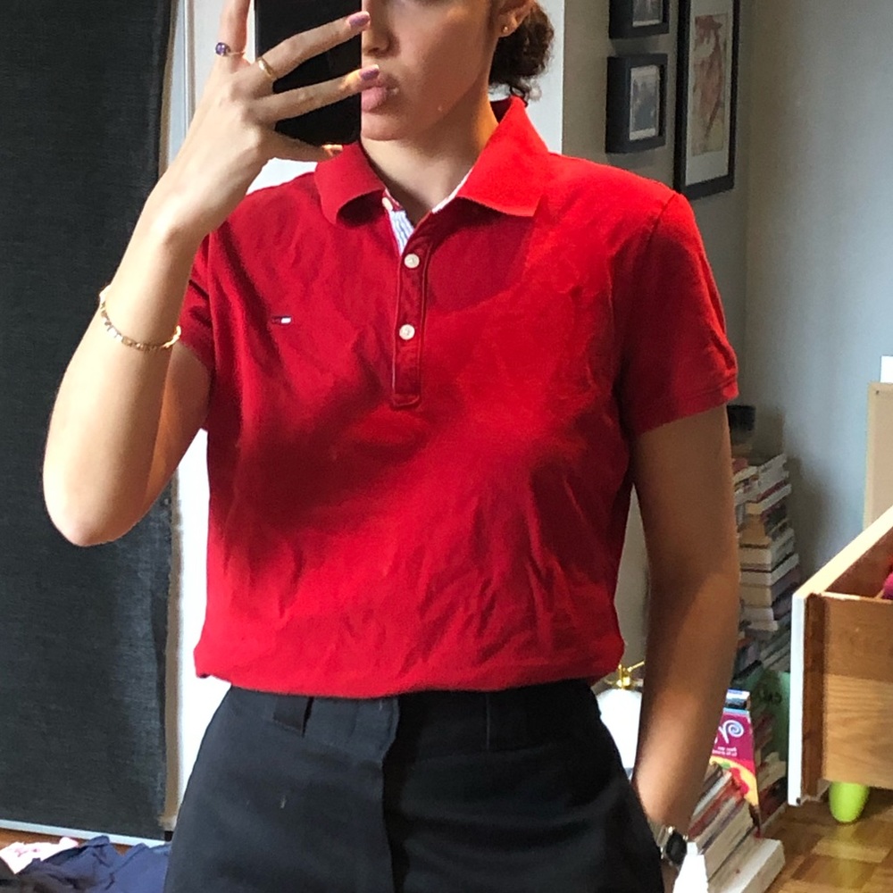 Tommy Hilfiger red polo